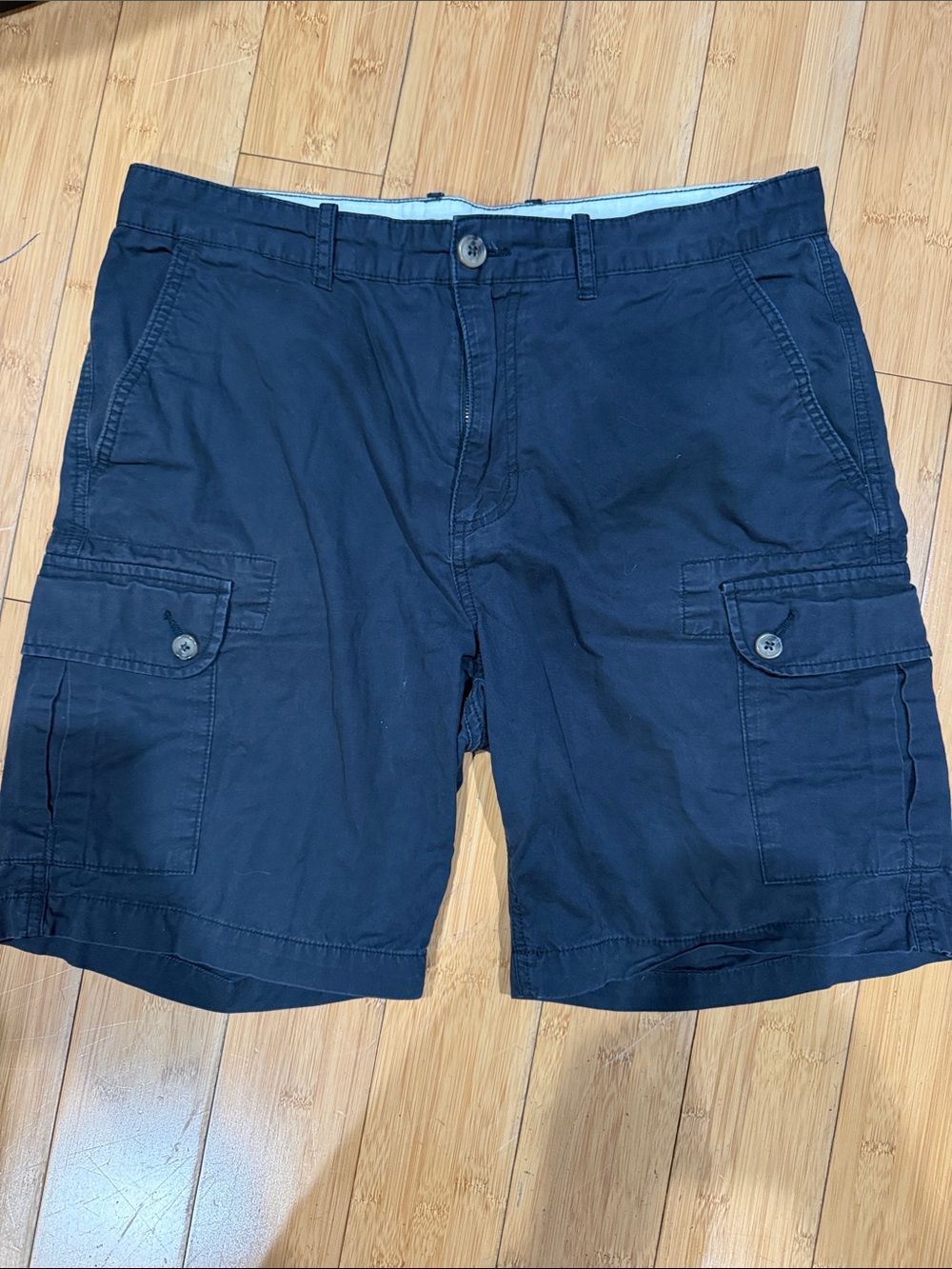 Joe Fresh Navy Cargo Shorts with Buttoned Flap Pockets